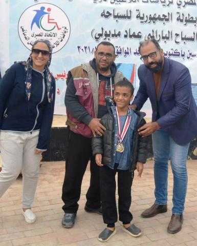 انجاز جديد لأبطال ذوى القدرات الخاصة بالنادى المصري حقق 22 ميدالية متنوعة في بطولة السباحة للشل الدماغي