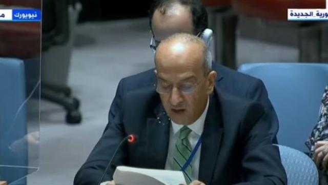 مندوب مصر بمجلس الأمن: نؤكد أهمية وقف التوسع الاستيطانى