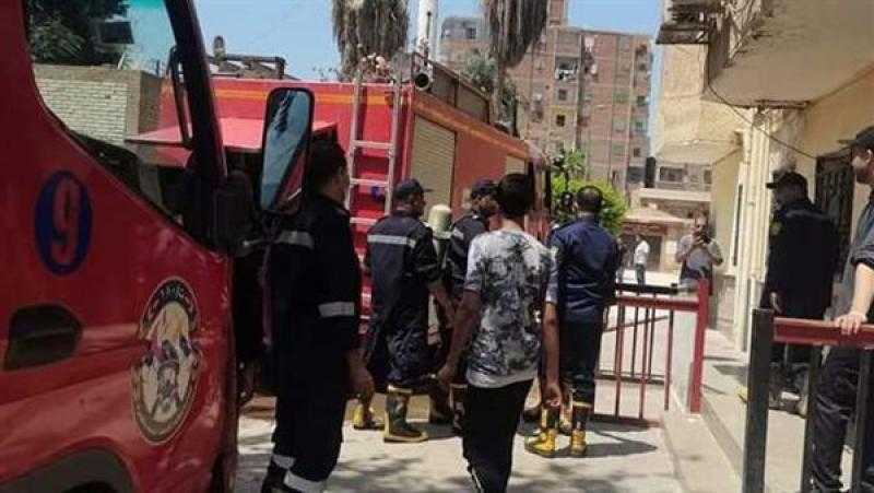 إسعاف 8 مصابين بحريق مستشفى البدرشين.. ولا وفيات