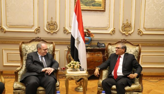 رئيس خارجية الشيوخ يلتقى رئيس جمعية الصداقة البرلمانية المصرية الفرنسية