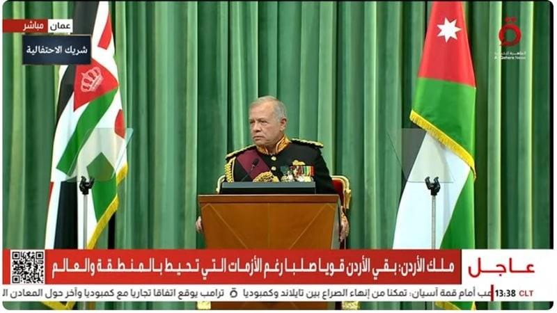 ملك الأردن: ندعم فلسطين في مواجهة الاحتلال ولن نقبل انتهاكاته فى الضفة